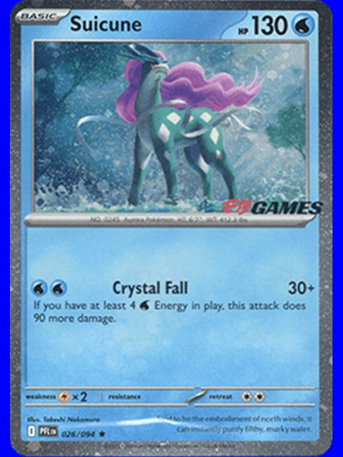 PFL 026 - Suicune - Holo - EBGames - Sealed