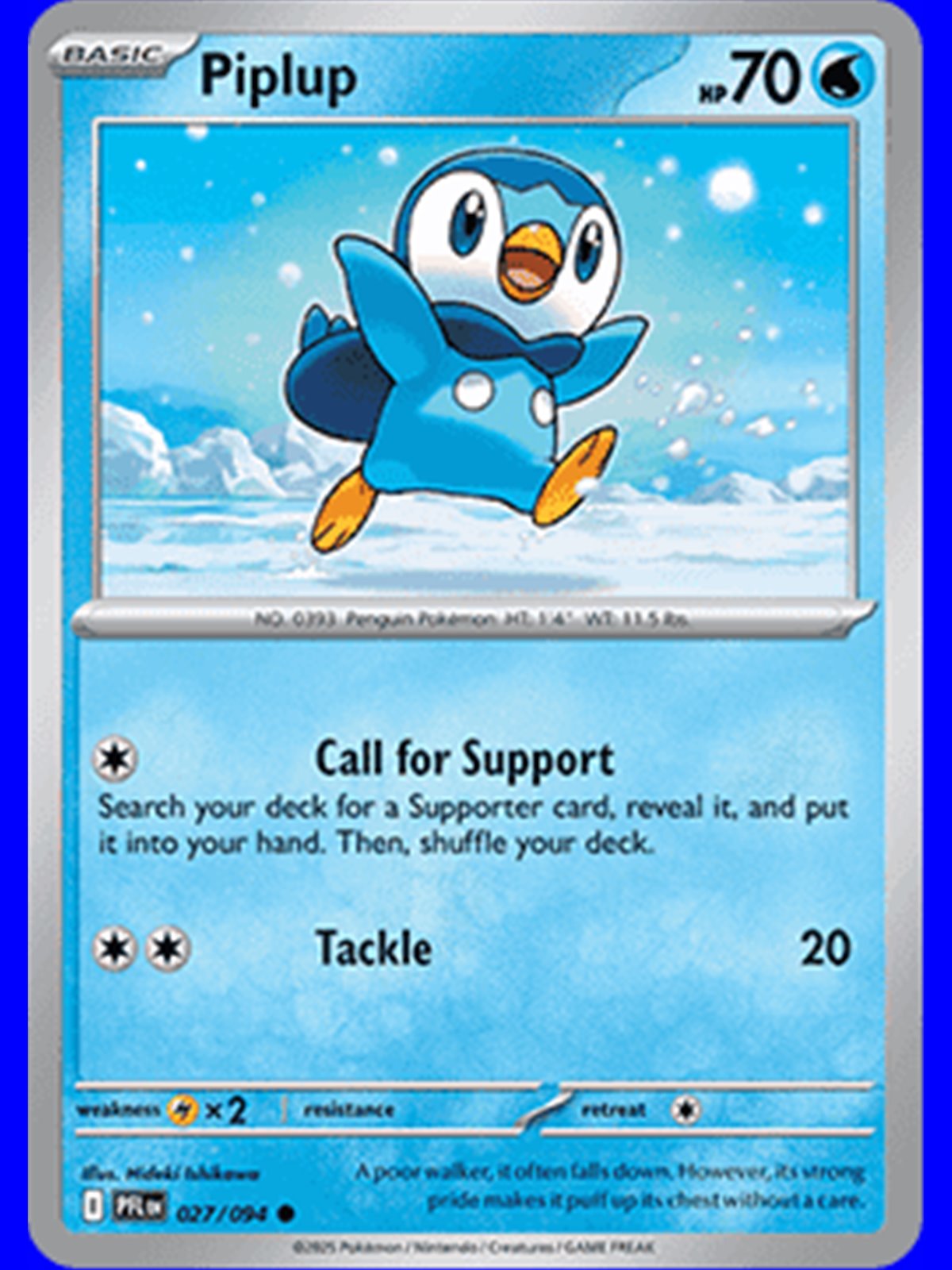 PFL 027 - Piplup - Reverse Holo