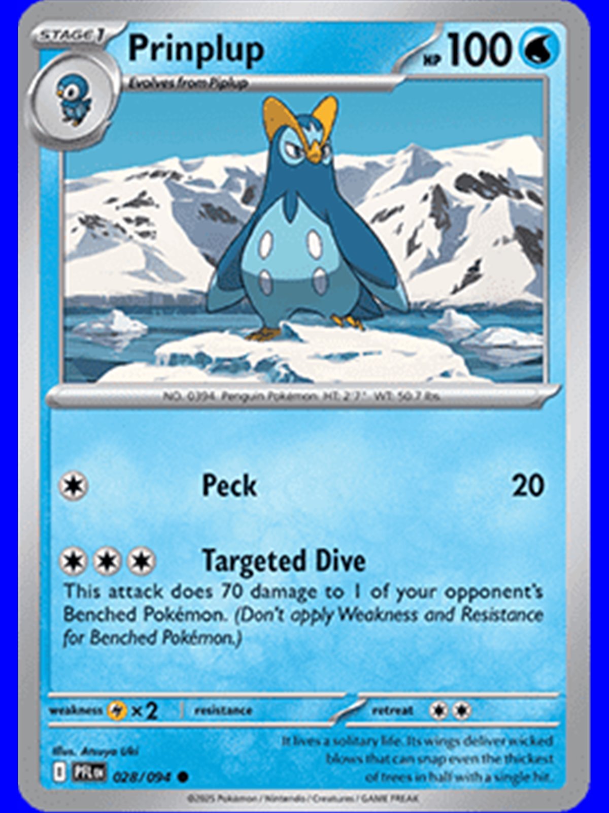 PFL 028 - Prinplup - Reverse Holo