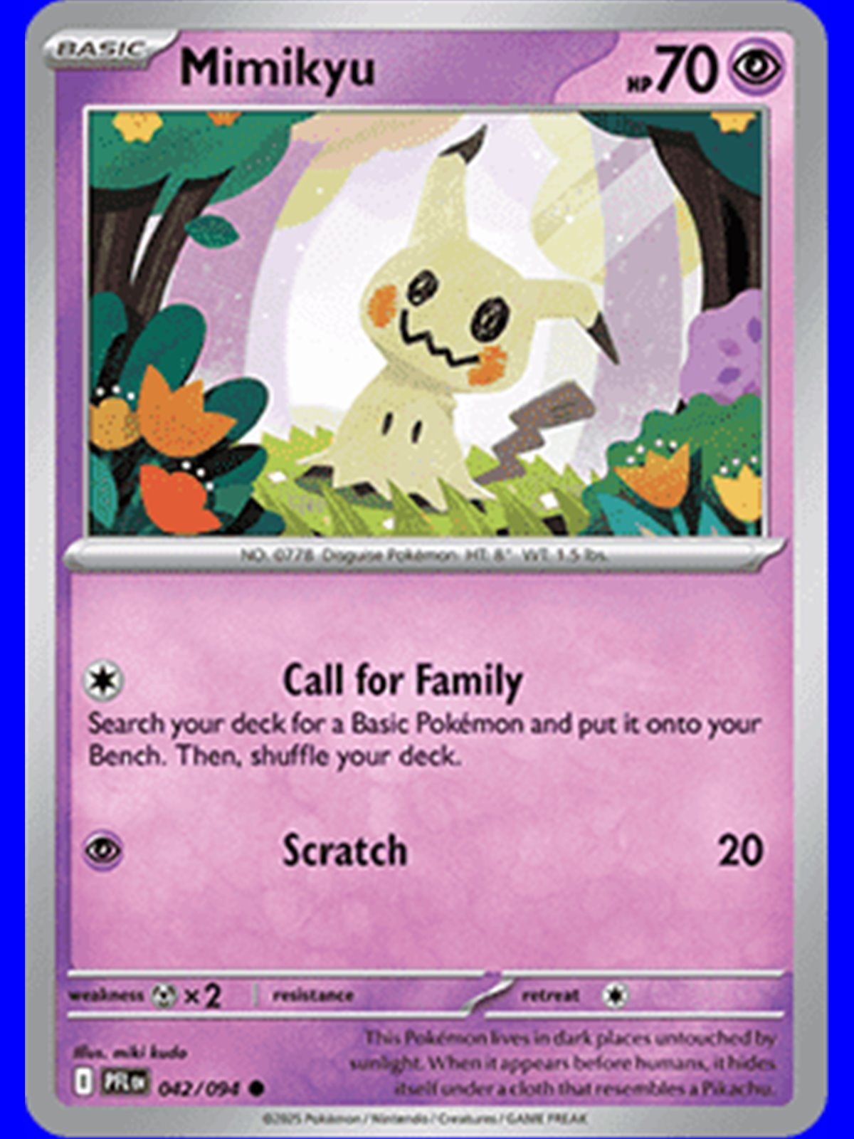 PFL 042 - Mimikyu - Reverse Holo