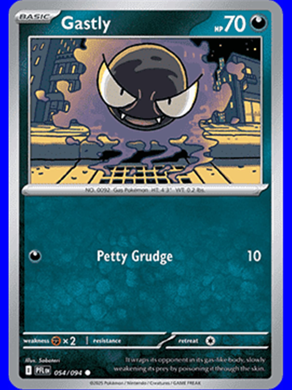 PFL 054 - Gastly - Reverse Holo