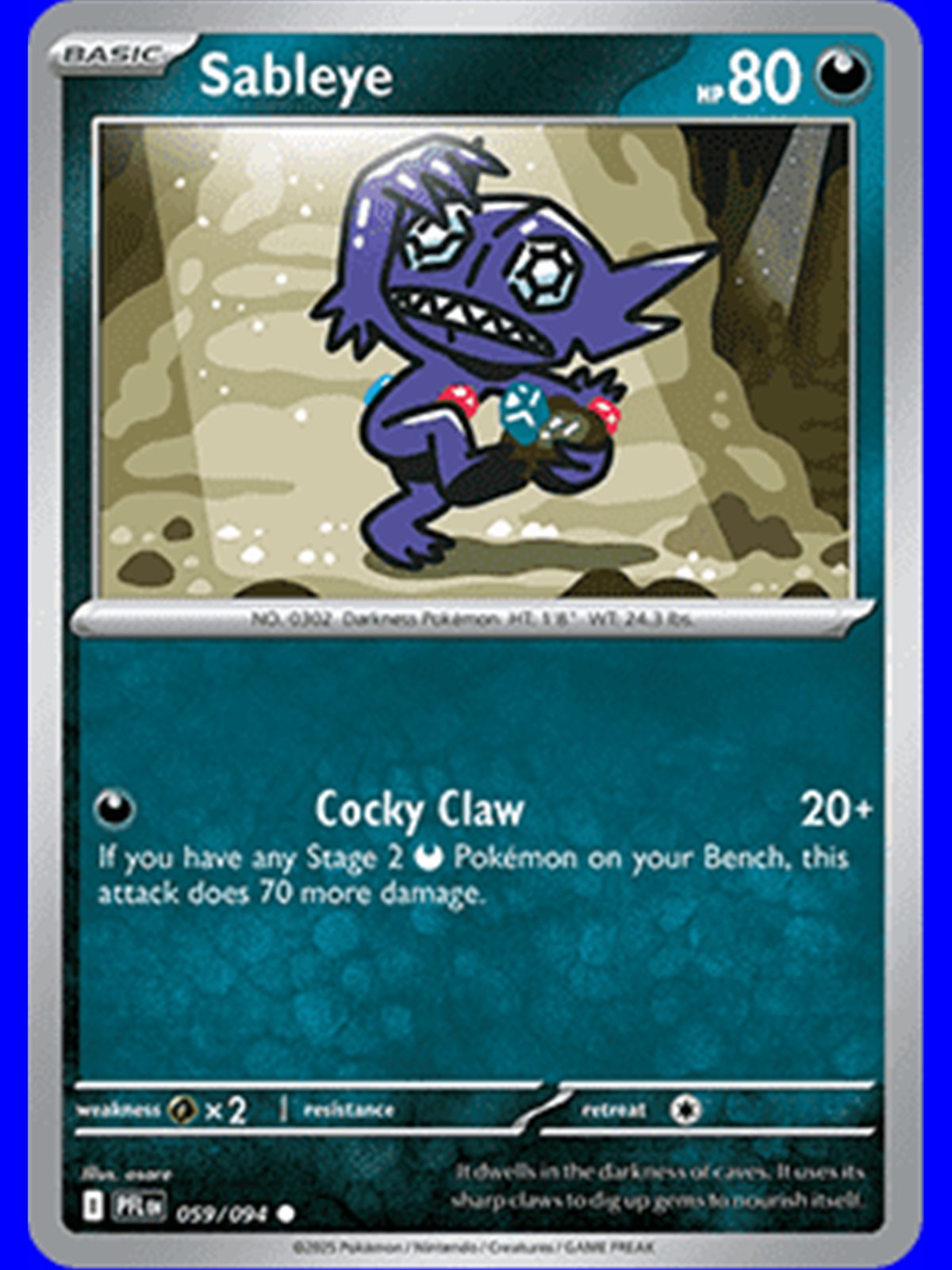 PFL 059 - Sableye - Reverse Holo