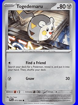 PFL 073 - Togedemaru - Reverse Holo