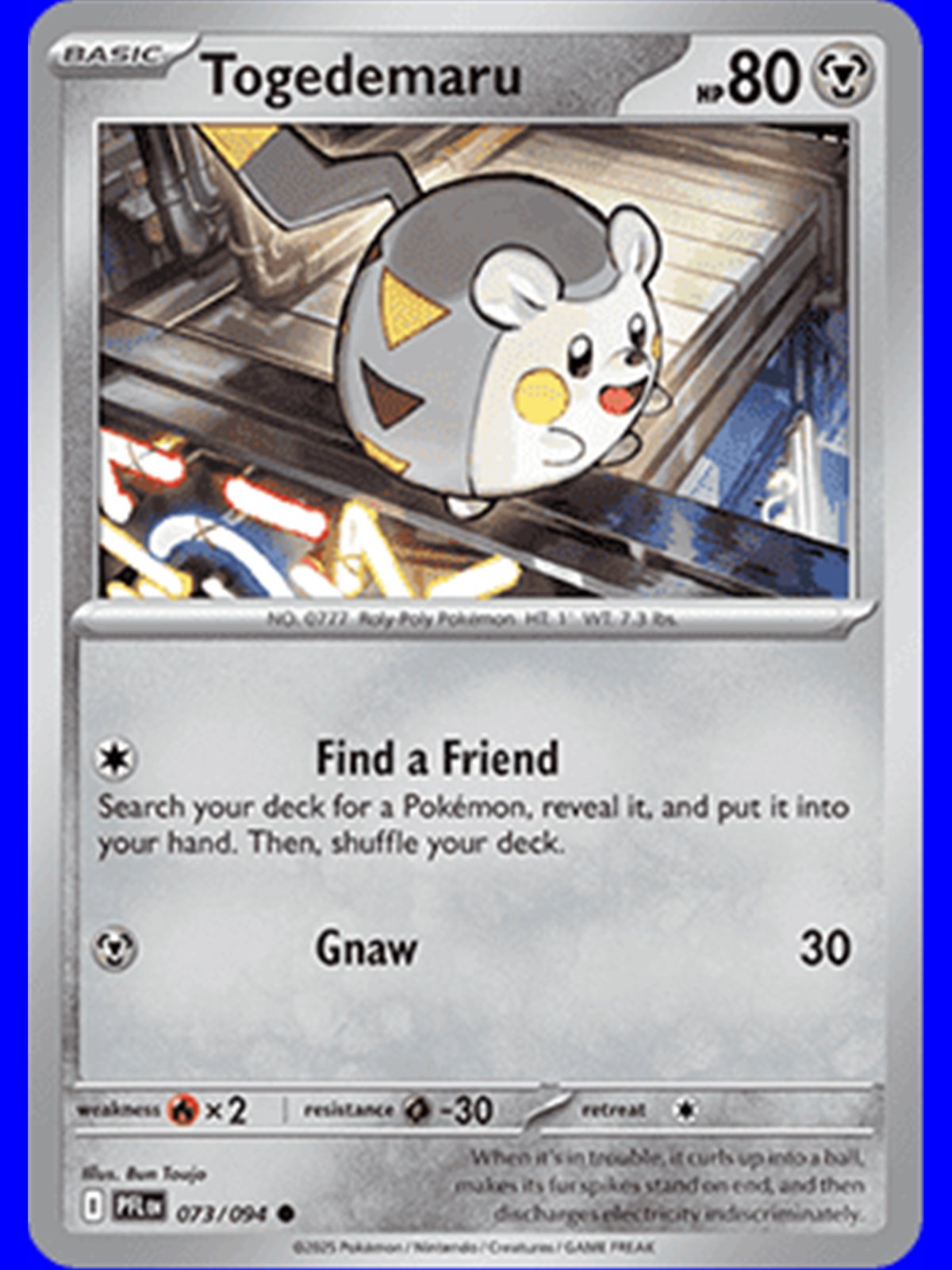 PFL 073 - Togedemaru - Reverse Holo