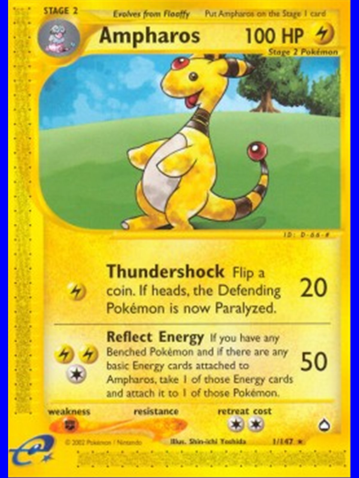 AQ 001 - Ampharos - Reverse Holo