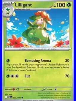 BLK 007 - Lilligant - Reverse Holo