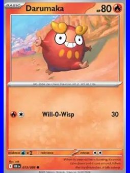 BLK 013 - Darumaka - Reverse Holo