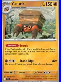 BLK 052 - Crustle - Reverse Holo