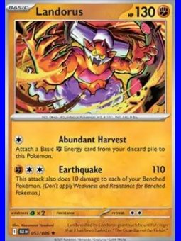 BLK 053 - Landorus - Reverse Holo