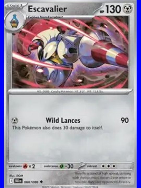 BLK 060 - Escavalier - Reverse Holo