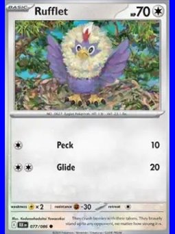 BLK 077 - Rufflet - Reverse Holo