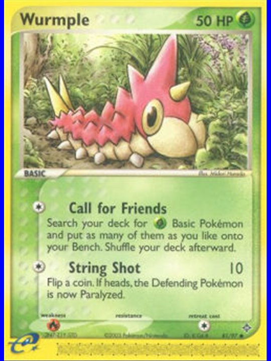 DR 081 - Wurmple - Reverse Holo
