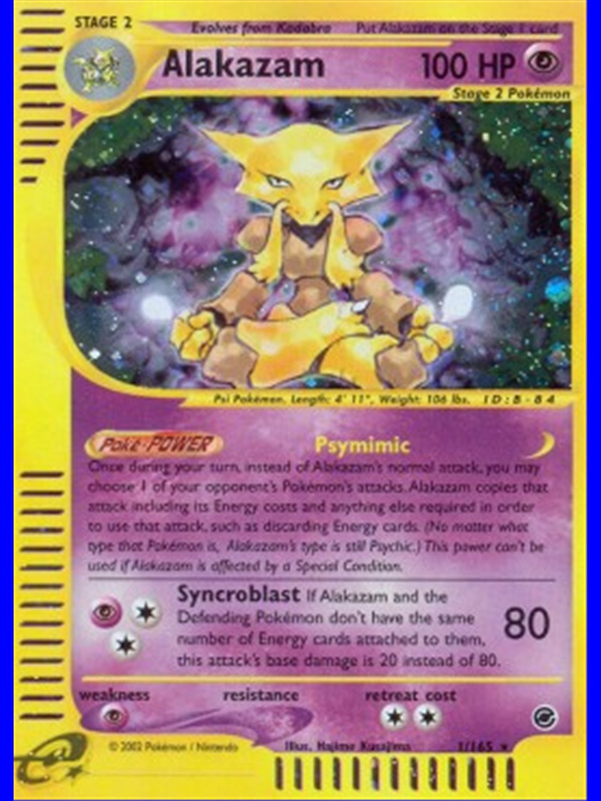 EX 001 - Alakazam - Holo
