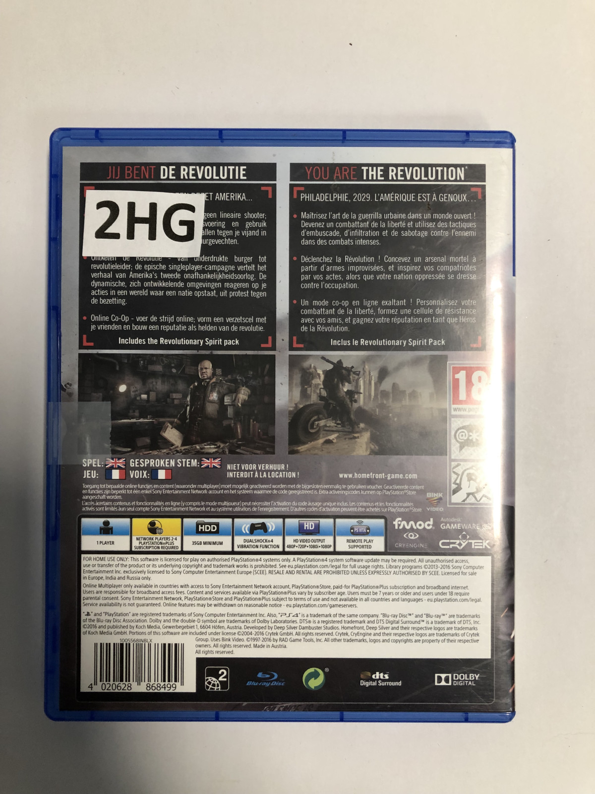 Homefront: The Revolution - Ps4Playstation 4 Spellen Playstation 4€ 14,99 Playstation 4 Spellen