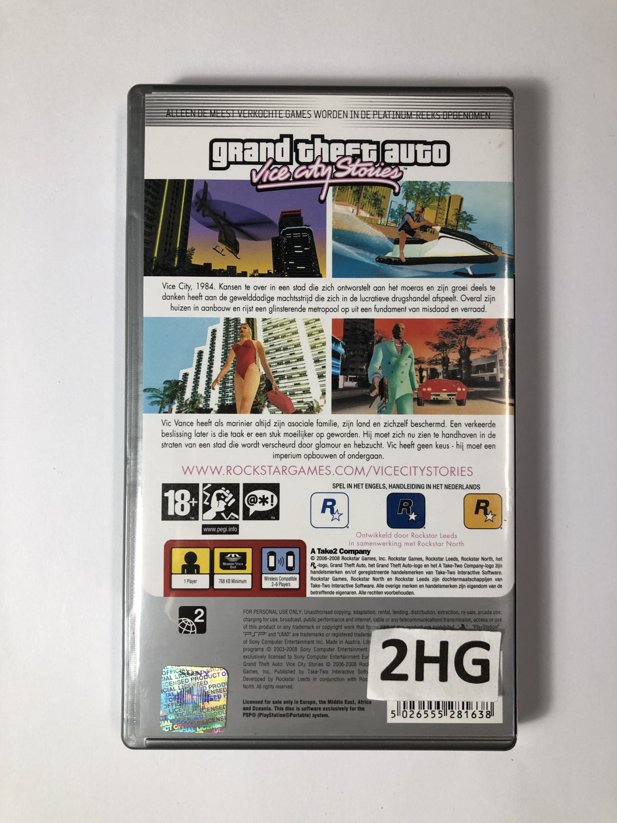 GTA Vice City Stories (Platinum) - PSPPSP Spellen PSP€ 7,50 PSP Spellen