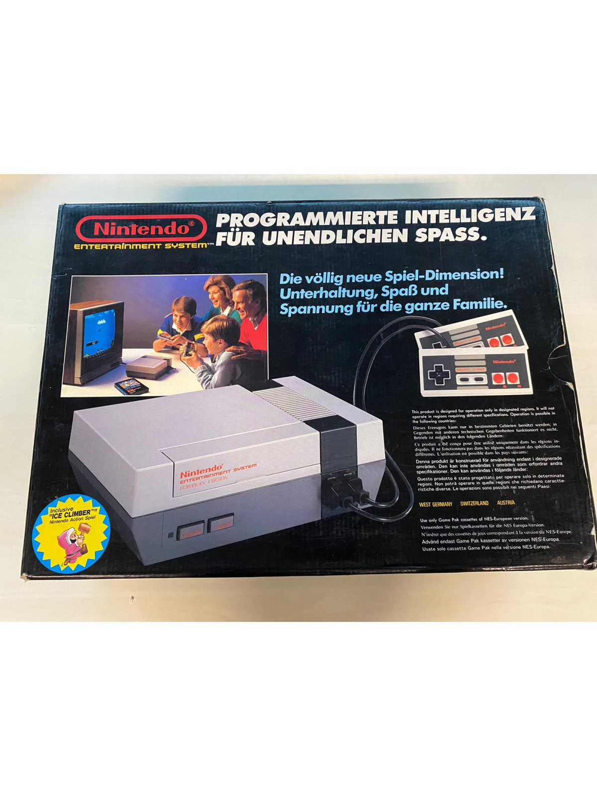 Nes Console Boxed incl. Ice Climber