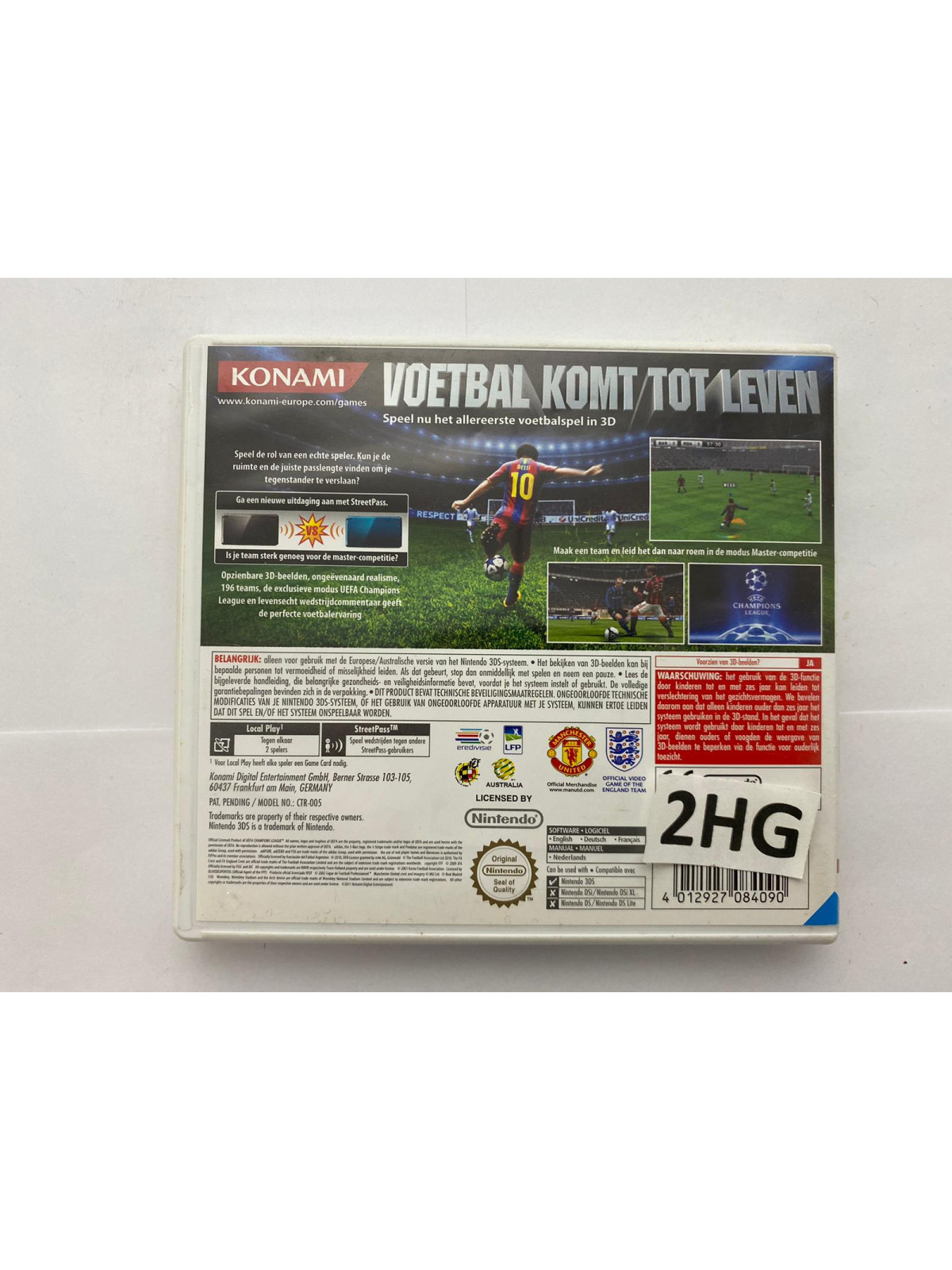 Pro Evolution Soccer 2011 - 3DS3DS spellen in doos Nintendo 3DS€ 4,99 3DS spellen in doos