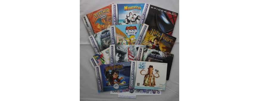 Game Boy Advance manuals