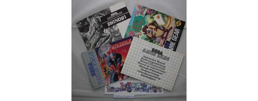 Sega Game Gear Instruction Manuals